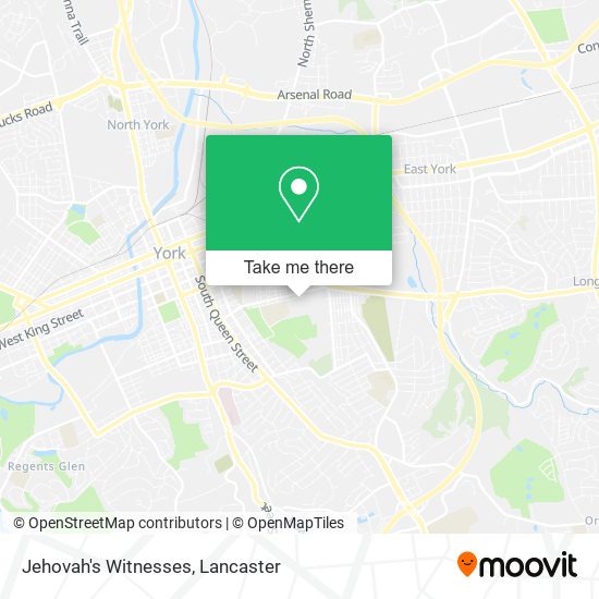 Mapa de Jehovah's Witnesses