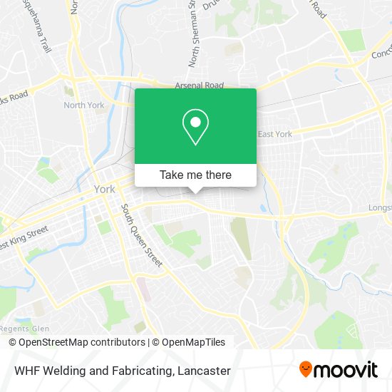 WHF Welding and Fabricating map