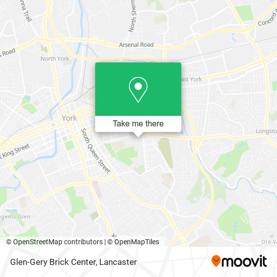 Glen-Gery Brick Center map