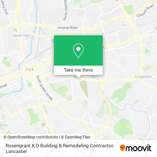 Rosengrant K D Building & Remodeling Contractor map
