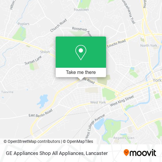 GE Appliances Shop All Appliances map