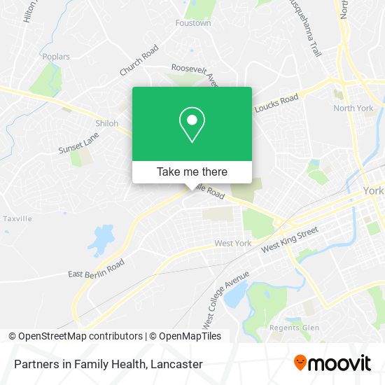Partners in Family Health map