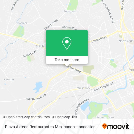 Mapa de Plaza Azteca Restaurantes Mexicanos