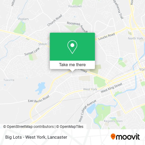 Big Lots - West York map
