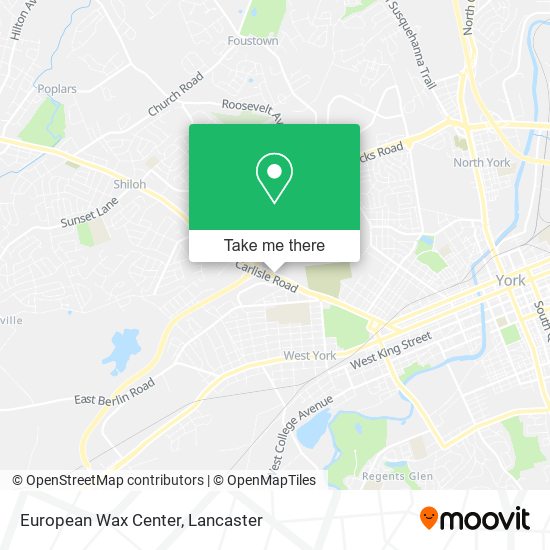 Mapa de European Wax Center