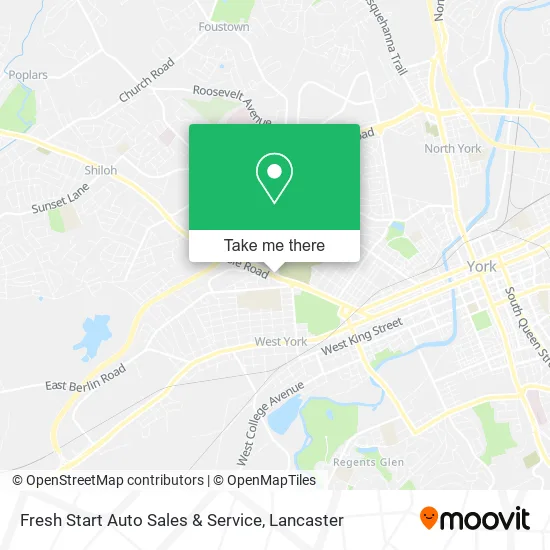 Fresh Start Auto Sales & Service map