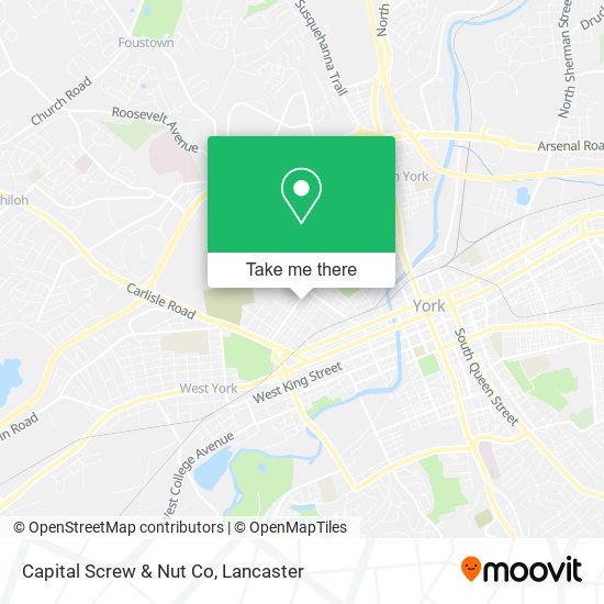 Capital Screw & Nut Co map