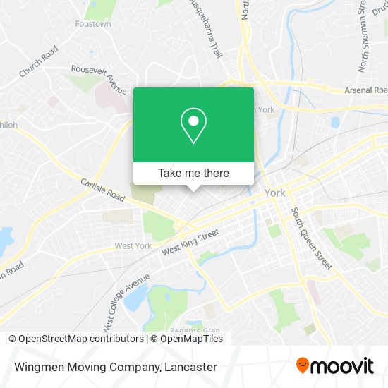 Mapa de Wingmen Moving Company