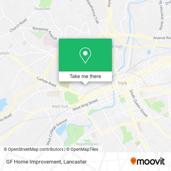 Mapa de GF Home Improvement