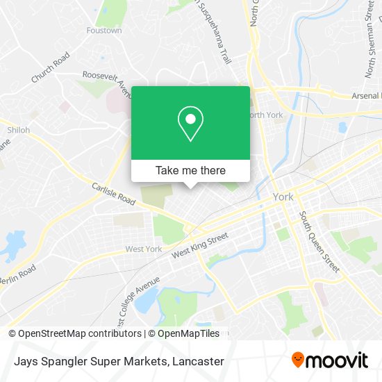 Mapa de Jays Spangler Super Markets