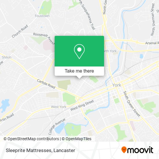 Sleeprite Mattresses map