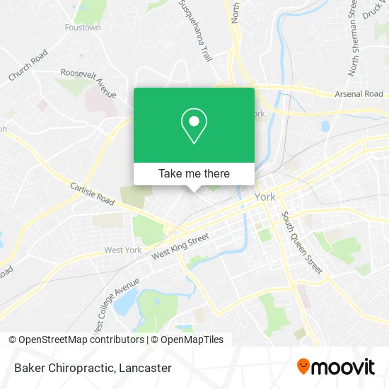 Baker Chiropractic map