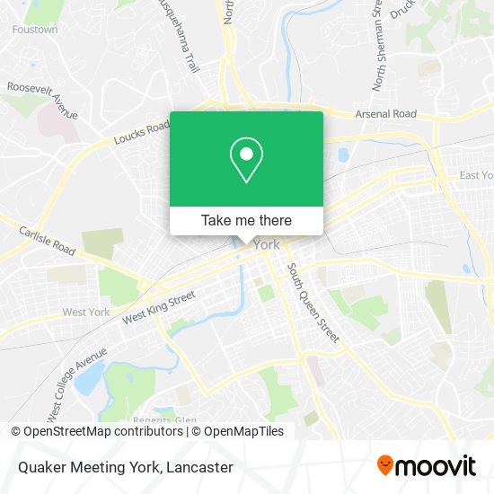 Quaker Meeting York map