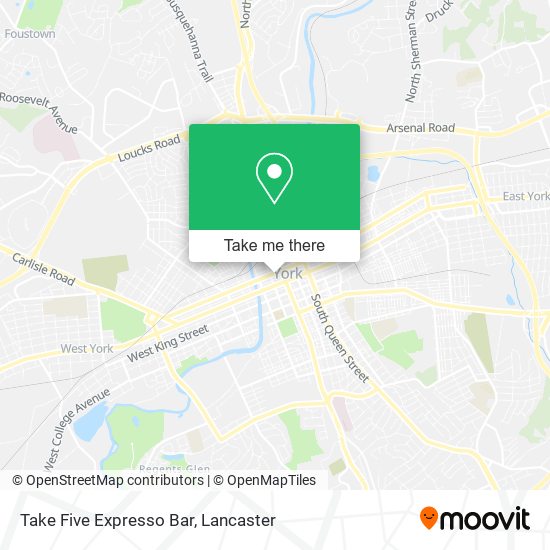 Take Five Expresso Bar map