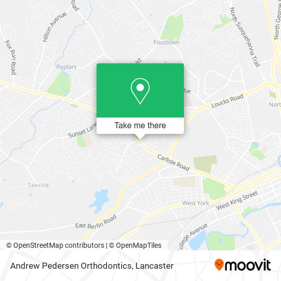 Andrew Pedersen Orthodontics map