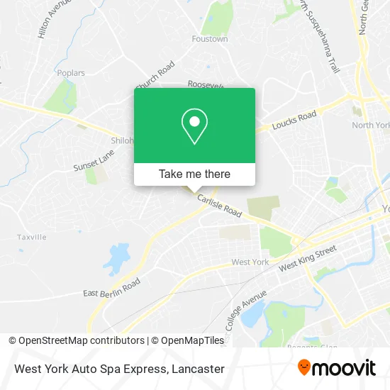 West York Auto Spa Express map