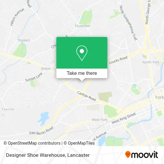 Designer Shoe Warehouse map