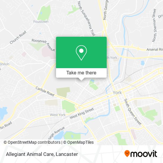 Allegiant Animal Care map