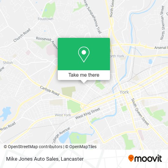 Mike Jones Auto Sales map