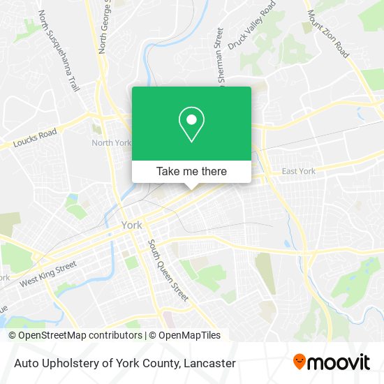 Mapa de Auto Upholstery of York County