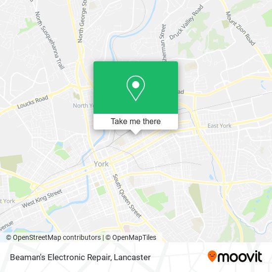 Beaman's Electronic Repair map