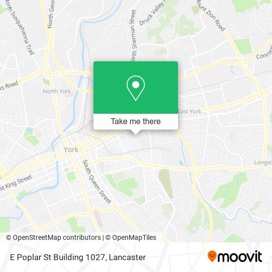 Mapa de E Poplar St Building 1027