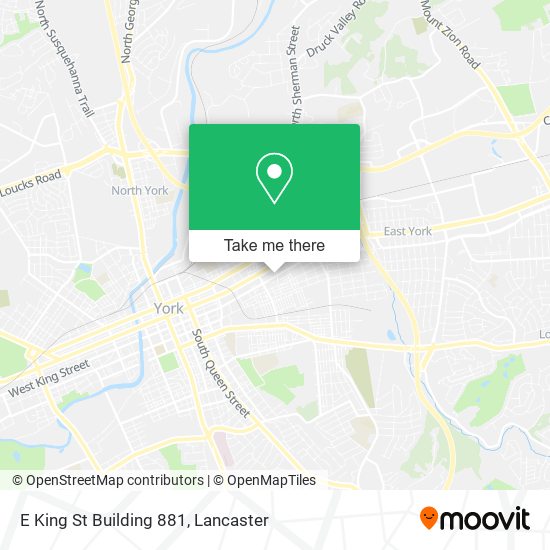 Mapa de E King St Building 881