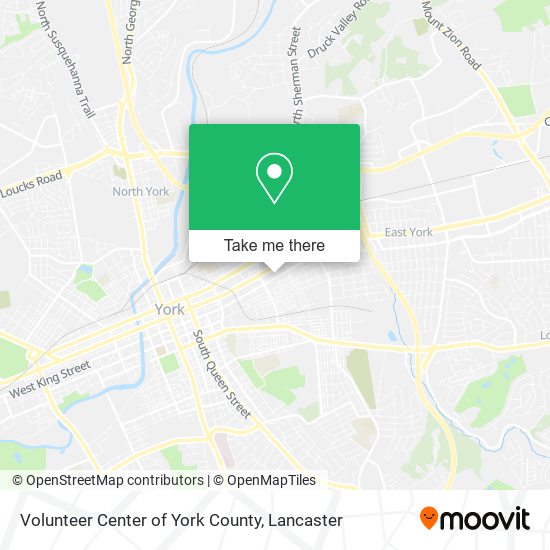 Volunteer Center of York County map