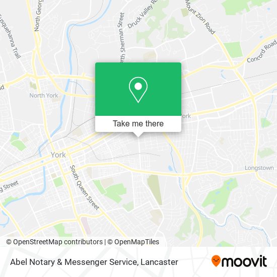 Abel Notary & Messenger Service map