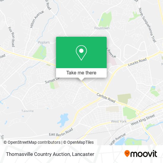Thomasville Country Auction map