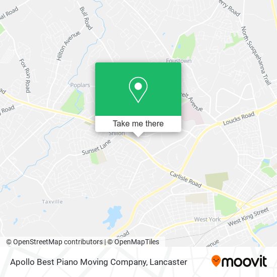 Mapa de Apollo Best Piano Moving Company