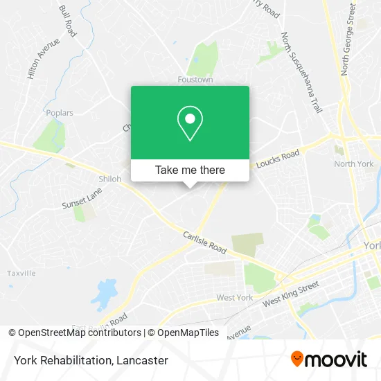 Mapa de York Rehabilitation