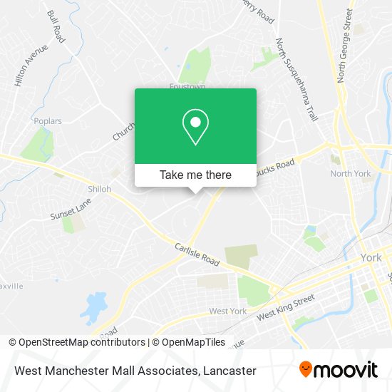 West Manchester Mall Associates map