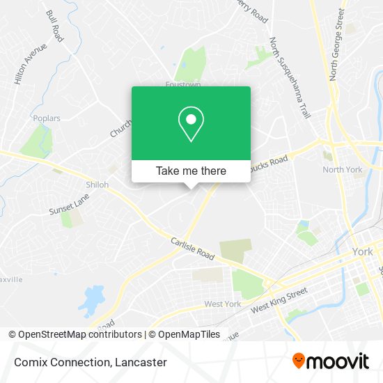 Comix Connection map