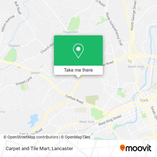 Carpet and Tile Mart map