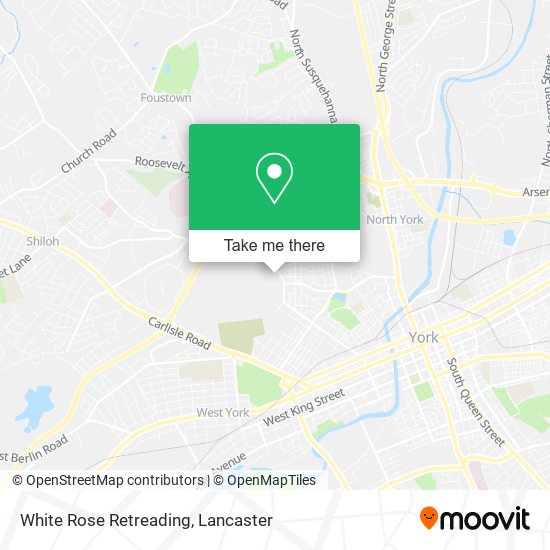 White Rose Retreading map