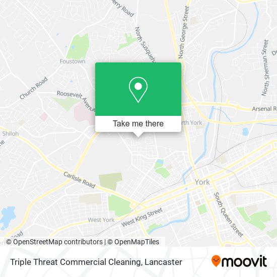 Triple Threat Commercial Cleaning map