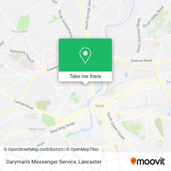 Daryman's Messenger Service map