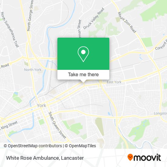 White Rose Ambulance map