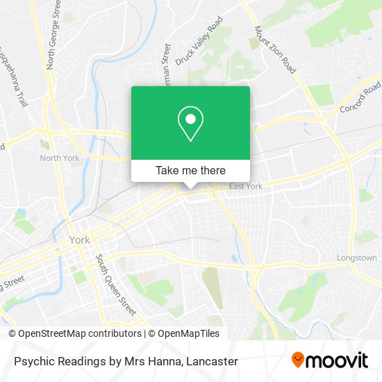 Psychic Readings by Mrs Hanna map