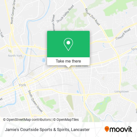 Jamie's Courtside Sports & Spirits map