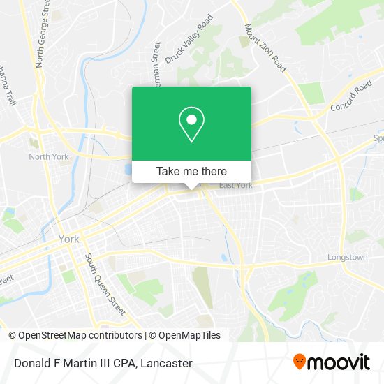 Donald F Martin III CPA map