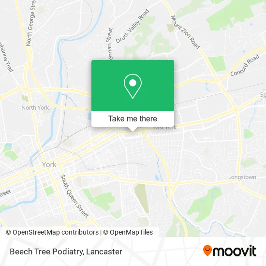 Beech Tree Podiatry map