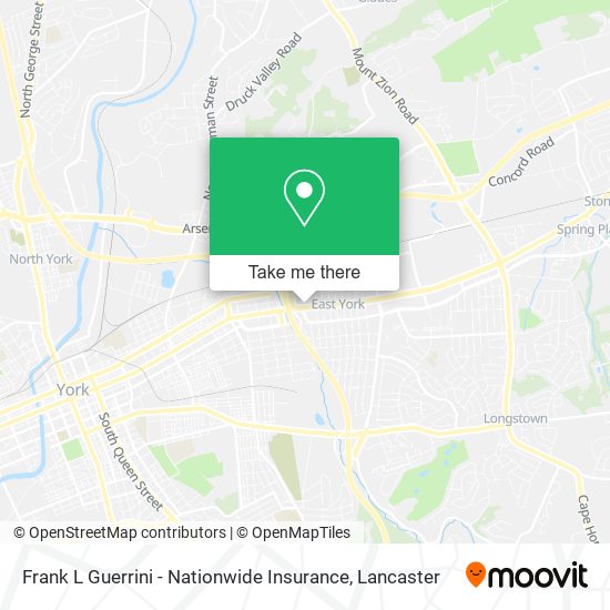 Mapa de Frank L Guerrini - Nationwide Insurance