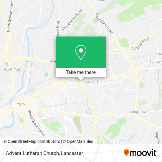 Mapa de Advent Lutheran Church