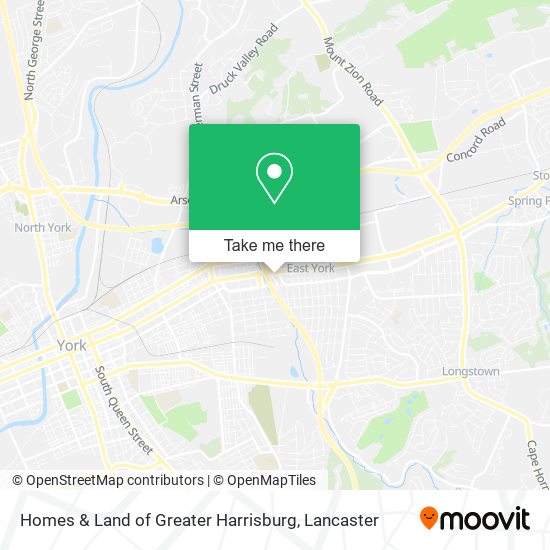 Mapa de Homes & Land of Greater Harrisburg