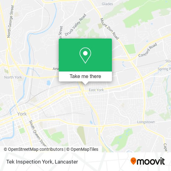 Tek Inspection York map