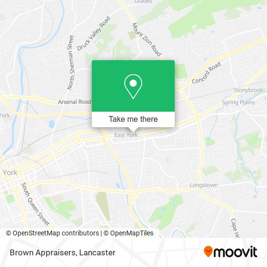 Brown Appraisers map