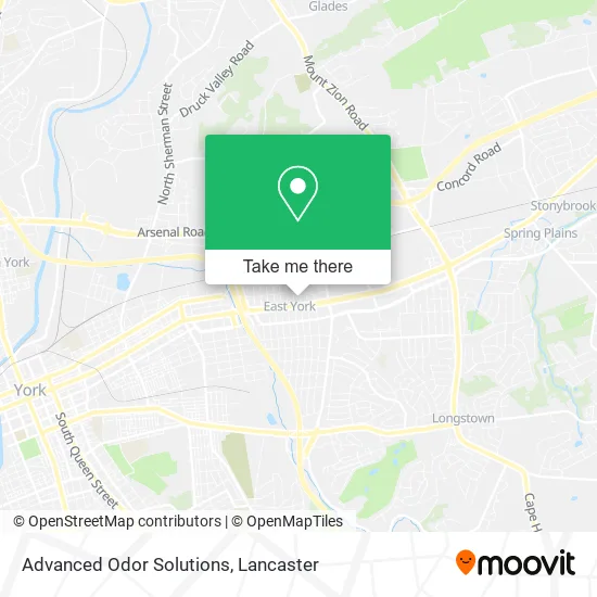 Advanced Odor Solutions map