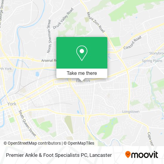 Premier Ankle & Foot Specialists PC map